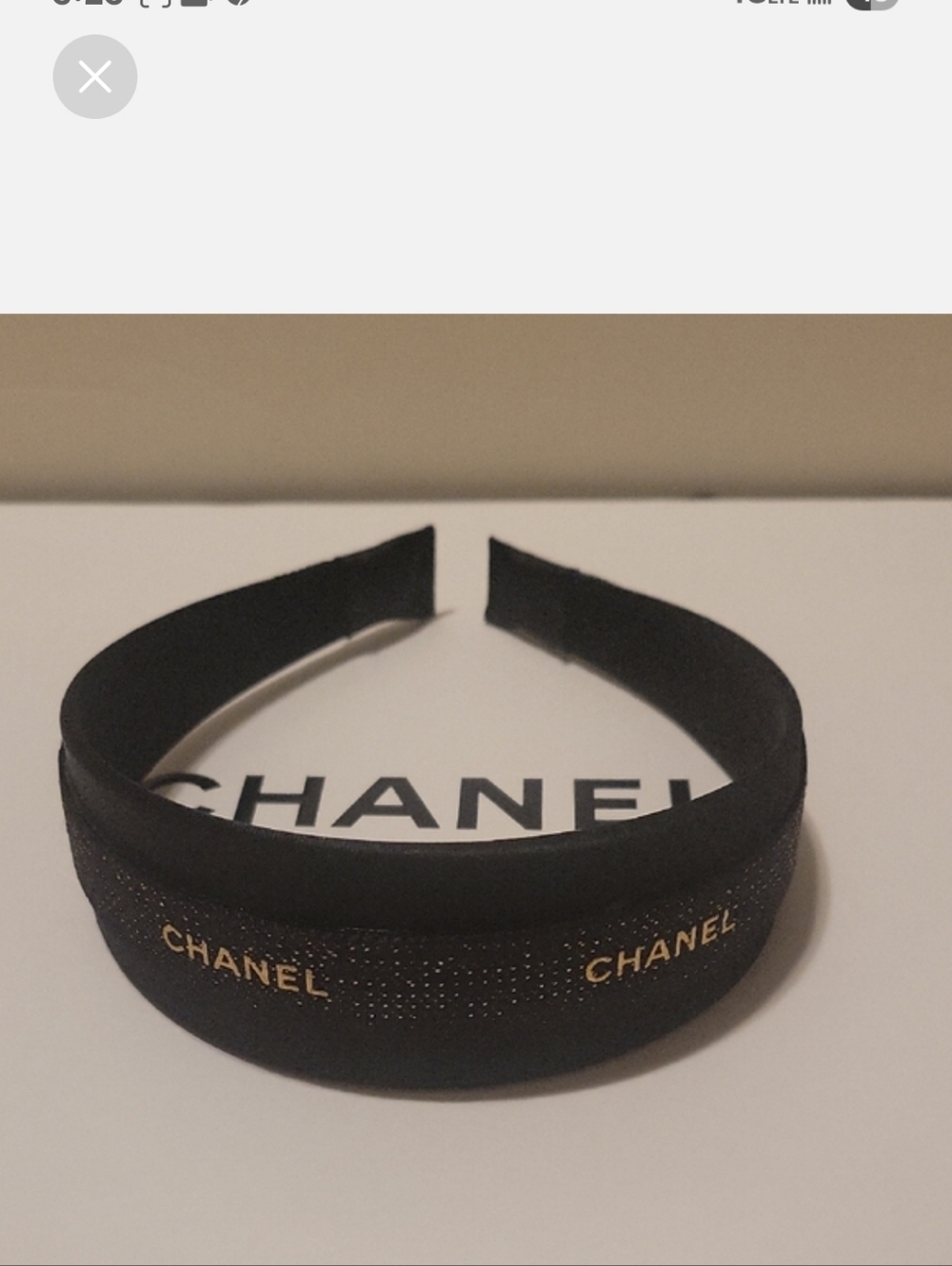 CHANEL Black & Gold Ribbon